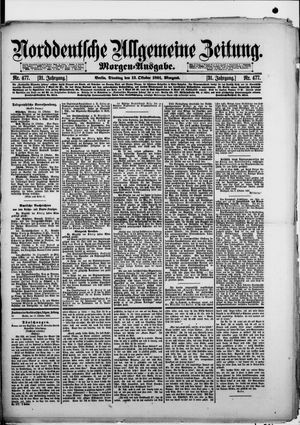 Norddeutsche allgemeine Zeitung vom 13.10.1891