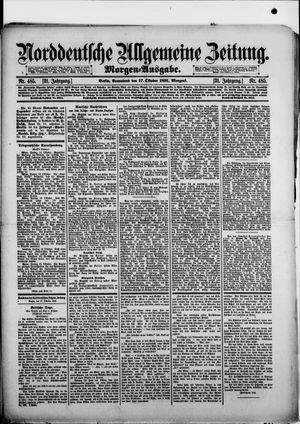 Norddeutsche allgemeine Zeitung vom 17.10.1891