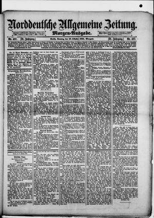 Norddeutsche allgemeine Zeitung vom 18.10.1891