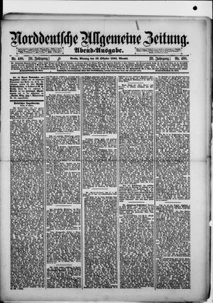 Norddeutsche allgemeine Zeitung vom 19.10.1891