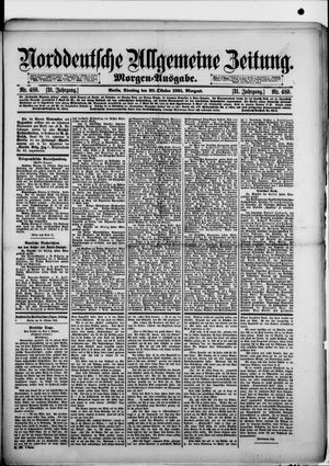Norddeutsche allgemeine Zeitung vom 20.10.1891