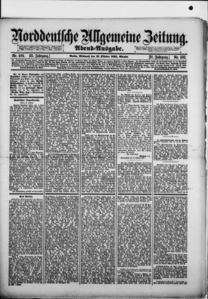Norddeutsche allgemeine Zeitung vom 21.10.1891