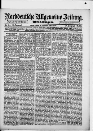 Norddeutsche allgemeine Zeitung vom 03.11.1891