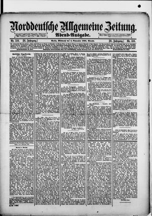Norddeutsche allgemeine Zeitung vom 04.11.1891