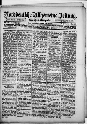 Norddeutsche allgemeine Zeitung vom 08.11.1891