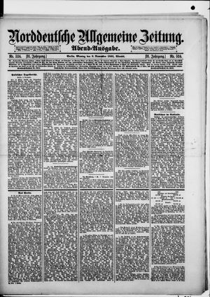 Norddeutsche allgemeine Zeitung vom 09.11.1891