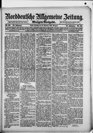 Norddeutsche allgemeine Zeitung vom 10.11.1891