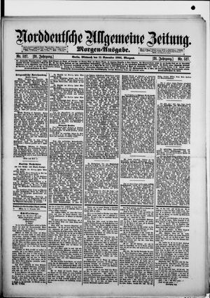Norddeutsche allgemeine Zeitung vom 11.11.1891
