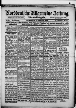 Norddeutsche allgemeine Zeitung on Nov 14, 1891
