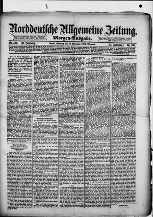 Norddeutsche allgemeine Zeitung vom 18.11.1891