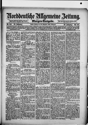 Norddeutsche allgemeine Zeitung vom 20.11.1891
