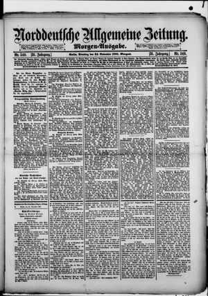 Norddeutsche allgemeine Zeitung vom 24.11.1891