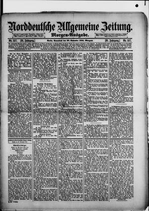 Norddeutsche allgemeine Zeitung vom 28.11.1891