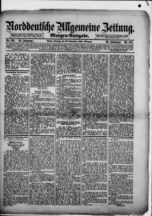 Norddeutsche allgemeine Zeitung vom 29.11.1891