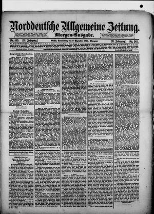 Norddeutsche allgemeine Zeitung on Dec 3, 1891