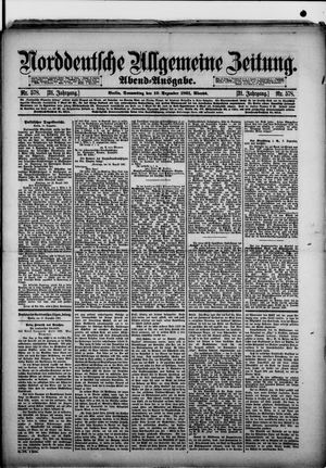 Norddeutsche allgemeine Zeitung vom 10.12.1891
