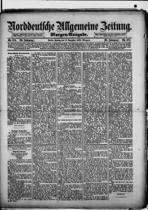 Norddeutsche allgemeine Zeitung on Dec 11, 1891