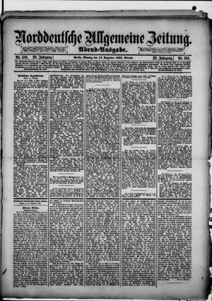 Norddeutsche allgemeine Zeitung vom 14.12.1891