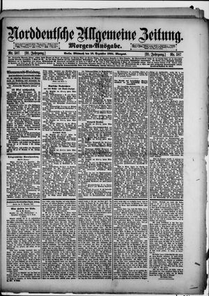 Norddeutsche allgemeine Zeitung vom 16.12.1891