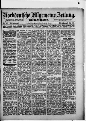 Norddeutsche allgemeine Zeitung vom 16.12.1891