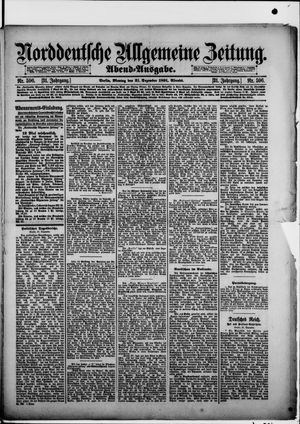 Norddeutsche allgemeine Zeitung vom 21.12.1891