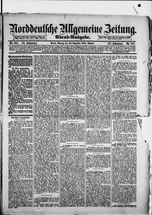 Norddeutsche allgemeine Zeitung vom 28.12.1891