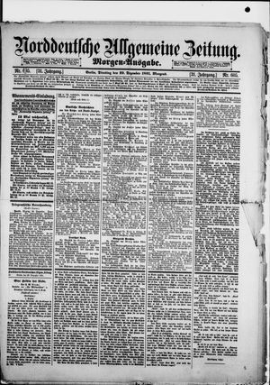 Norddeutsche allgemeine Zeitung vom 29.12.1891