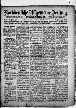 Norddeutsche allgemeine Zeitung vom 07.01.1892
