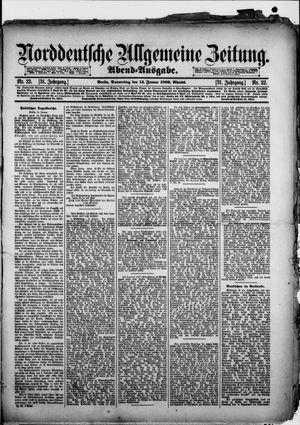 Norddeutsche allgemeine Zeitung on Jan 14, 1892