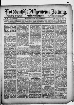 Norddeutsche allgemeine Zeitung vom 19.01.1892