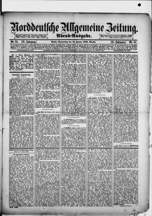 Norddeutsche allgemeine Zeitung on Jan 21, 1892