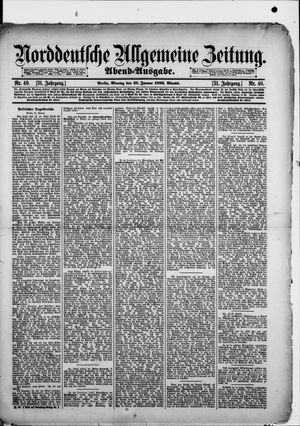 Norddeutsche allgemeine Zeitung vom 25.01.1892