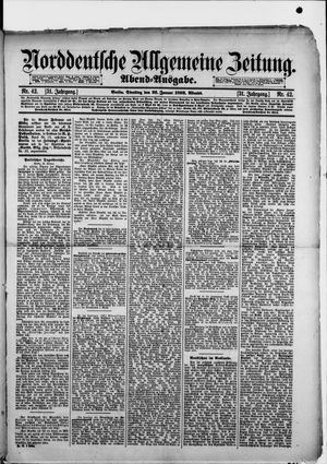 Norddeutsche allgemeine Zeitung vom 26.01.1892