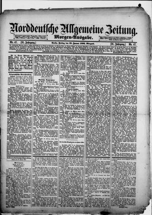 Norddeutsche allgemeine Zeitung vom 29.01.1892