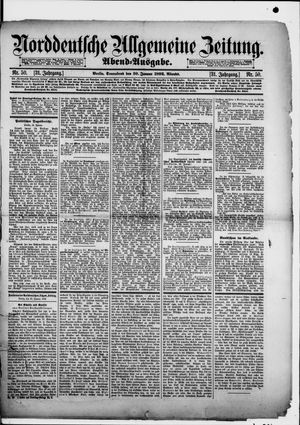 Norddeutsche allgemeine Zeitung vom 30.01.1892
