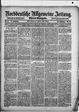 Norddeutsche allgemeine Zeitung vom 08.02.1892