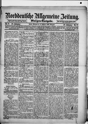 Norddeutsche allgemeine Zeitung vom 10.02.1892