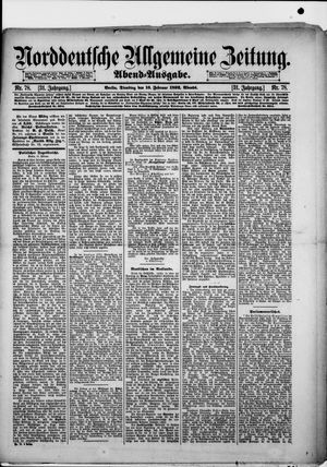 Norddeutsche allgemeine Zeitung vom 16.02.1892