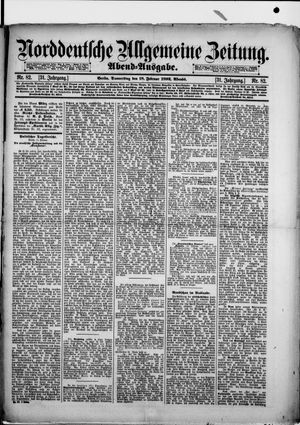 Norddeutsche allgemeine Zeitung vom 18.02.1892