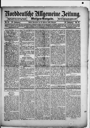 Norddeutsche allgemeine Zeitung vom 20.02.1892