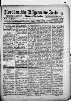 Norddeutsche allgemeine Zeitung vom 24.02.1892