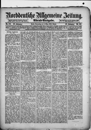 Norddeutsche allgemeine Zeitung on Mar 3, 1892