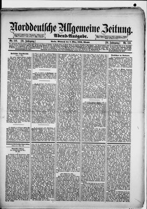 Norddeutsche allgemeine Zeitung vom 09.03.1892