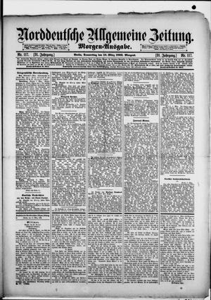 Norddeutsche allgemeine Zeitung on Mar 10, 1892