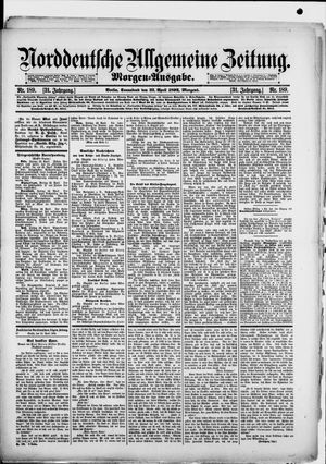 Norddeutsche allgemeine Zeitung on Apr 23, 1892