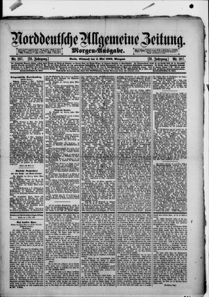 Norddeutsche allgemeine Zeitung on May 4, 1892