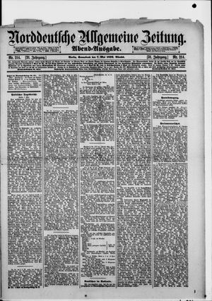 Norddeutsche allgemeine Zeitung vom 07.05.1892