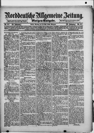 Norddeutsche allgemeine Zeitung vom 10.05.1892