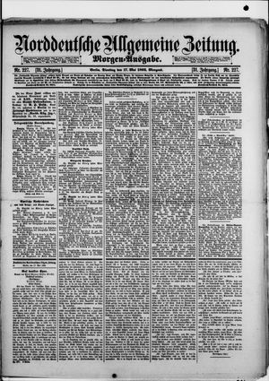 Norddeutsche allgemeine Zeitung vom 17.05.1892