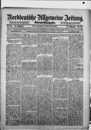 Norddeutsche allgemeine Zeitung vom 11.06.1892